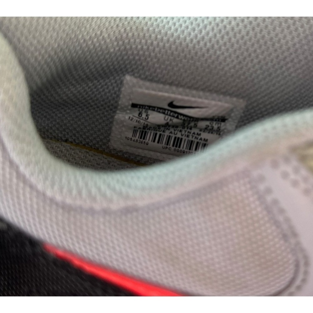 Nike Air Max 90 Wolf Grey Bright Crimson Black 616730-014 Womens Size 6.5 - Picture 3 of 11